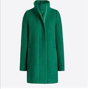 J. Crew City Coat- Deep Emerald